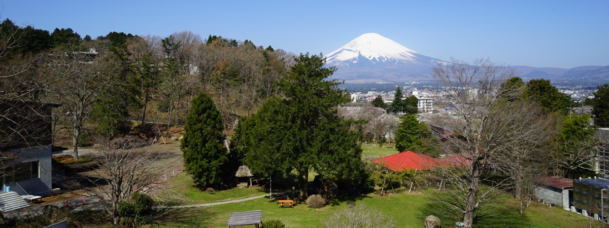 YMCA東山荘6号館から望む富士